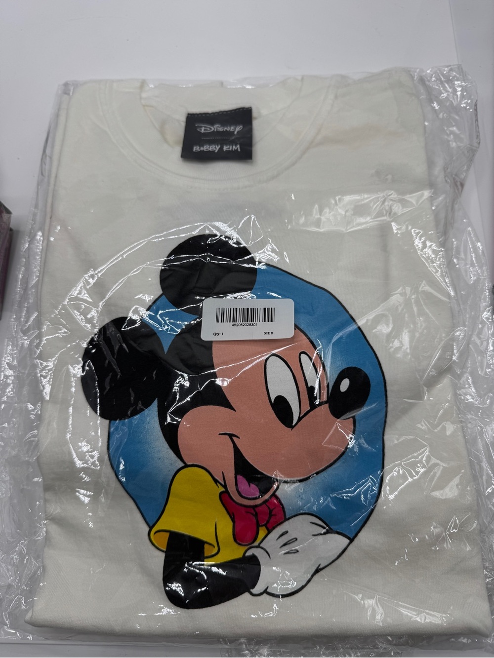 Disney Bobby Kim Mickey Mouse White T-Shirt